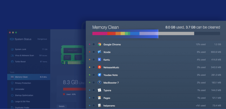 MacBooster 8 Memory Cleanup